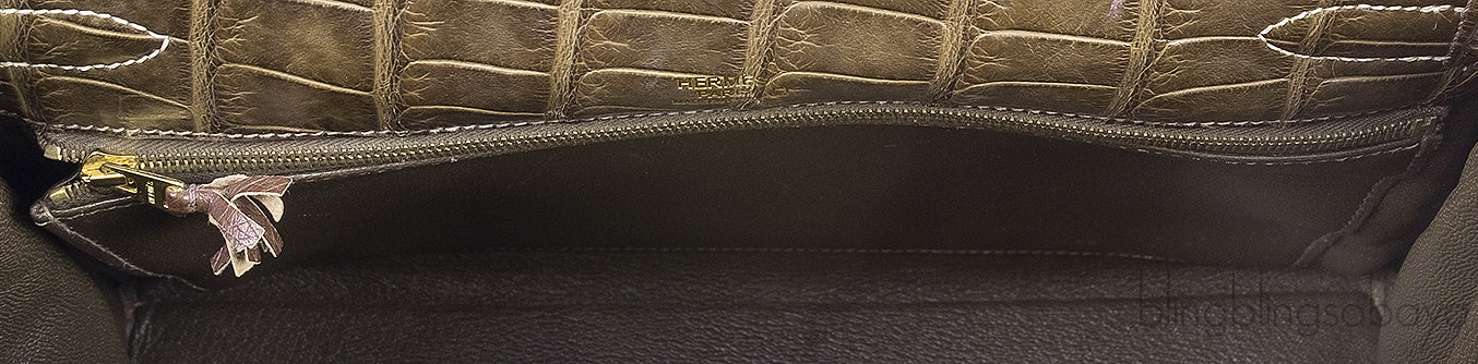 Kelly 32 Grand Marriage Crocodile Bag