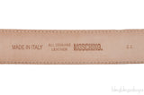 Yellow Logo Leather Belt