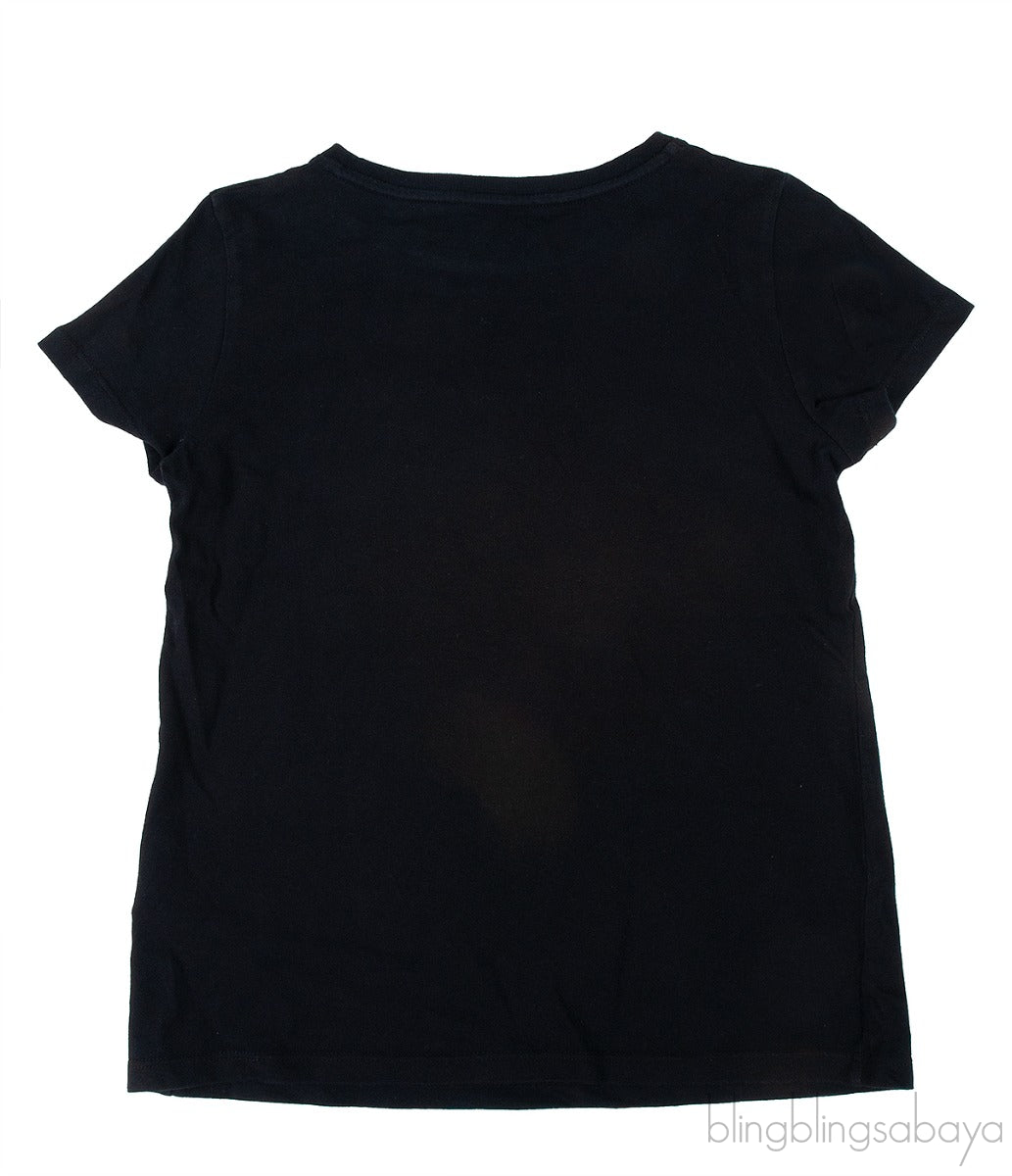 Black Star Print Kids T-shirt