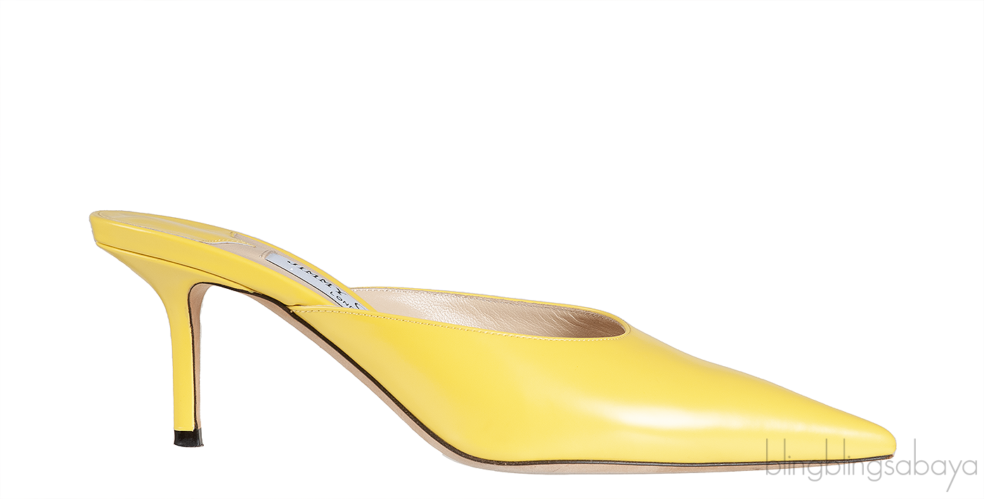 Jimmy Choo Yellow Pointed Toe Mule