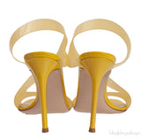 Yellow Metropolis PVC Slingback Sandals