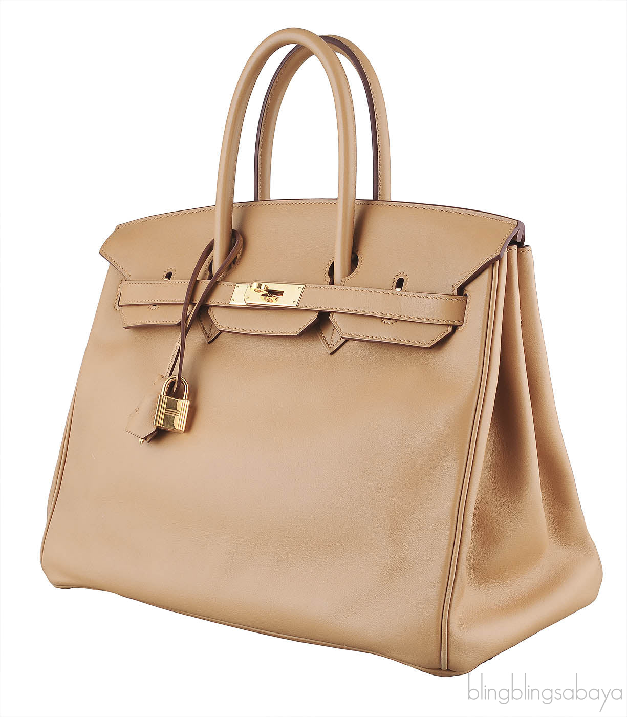 Birkin 35 Swift Camel GHW