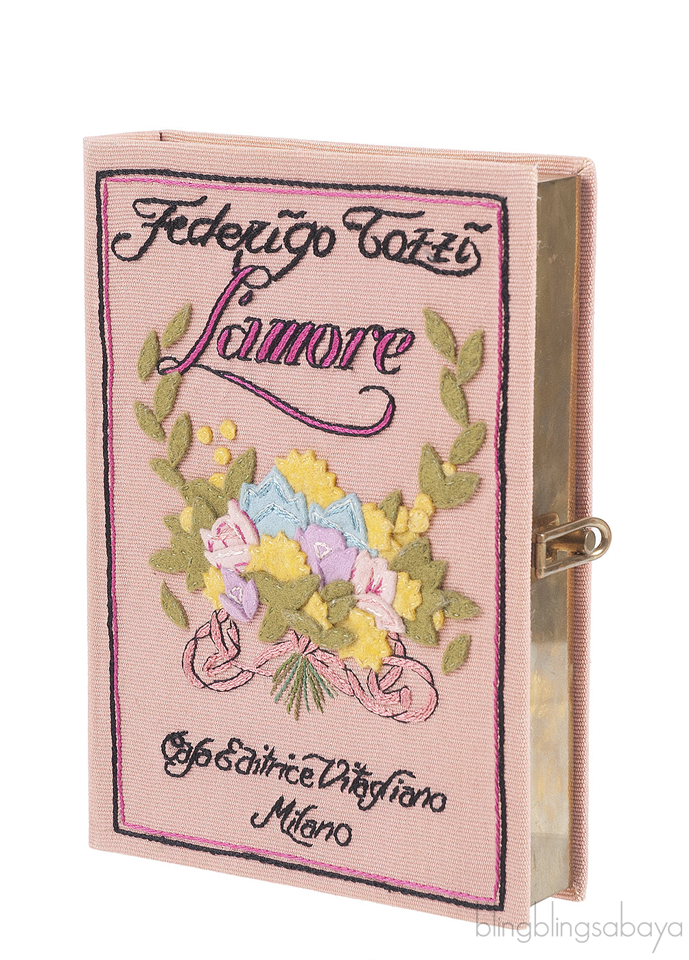 OLYMPIA LE-TAN L\'amore Pink Clutch