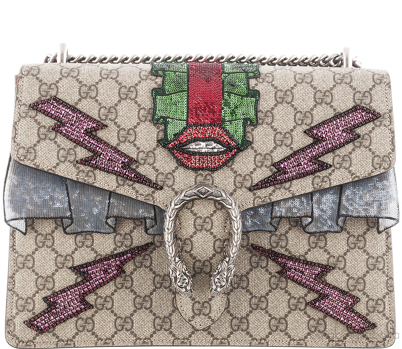 Dionysus GG Supreme Embroidered Bag