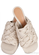 Bottega Veneta The Board Platform Off-White Mule