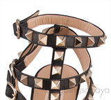 Leopard Pony Hair Rockstuds Pumps