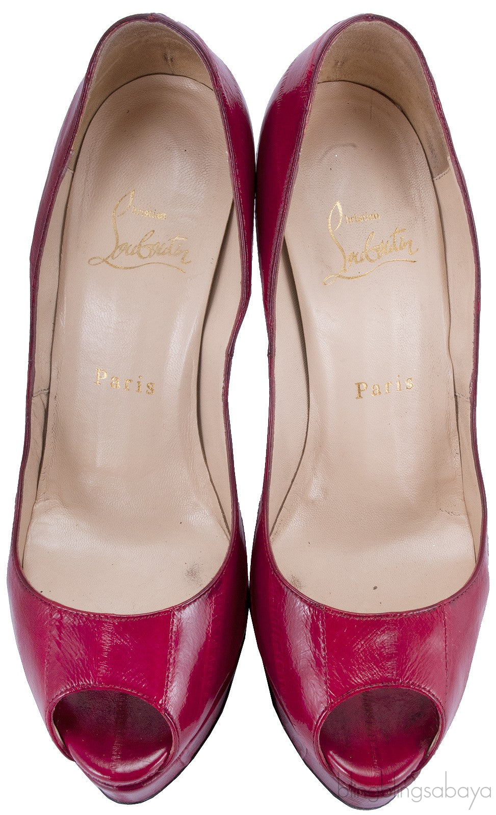 Lady Peep 150 Eel Red Pump