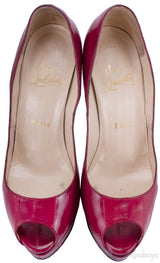 Lady Peep 150 Eel Red Pump