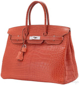 Birkin 35 Geranium Matte Crocodile