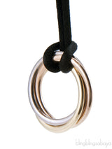 Tricolor Gold Trinity Pendant