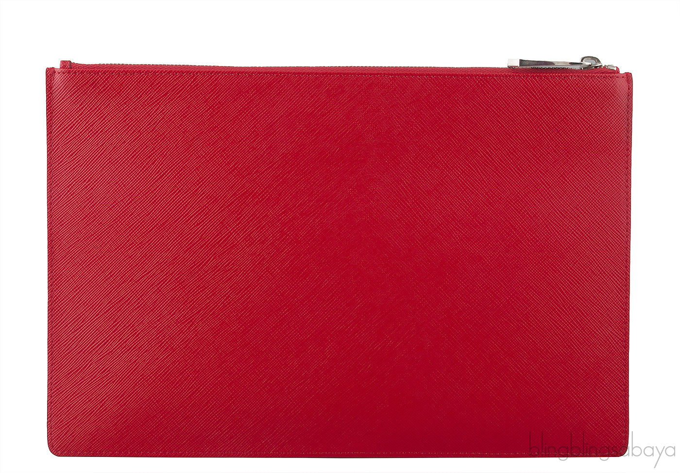 Red Iconic Print Pouch