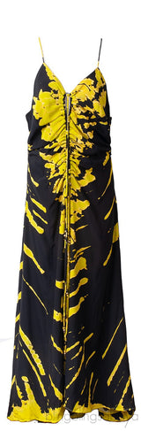 Chikadi Black Gecko Print Dress