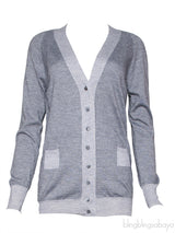 Grey Cashmere Cardigan