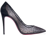 Follies Velvet-Dotted Mesh Pumps