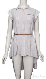 Sleeveless Long Back Top