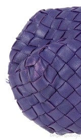 Purple Intrecciato Small Pouch