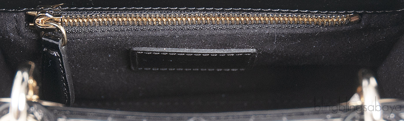 Mini Lady Dior Black Quilted Leather GHW