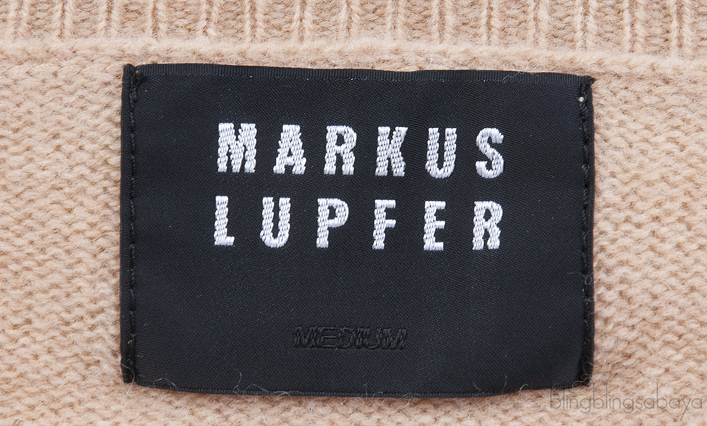 Brown Wool Sequins Knit Sweatshirt