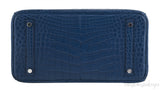 Birkin 30 Blue Sapphire Matte Crocodile