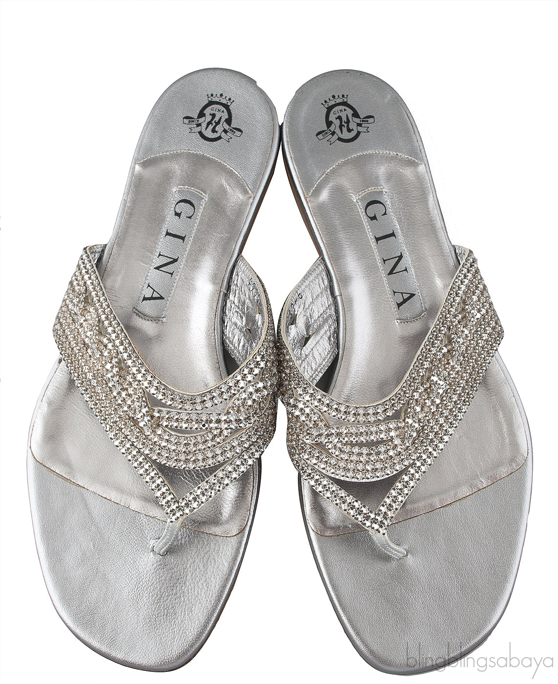 Orlando Flat Silver Sandals