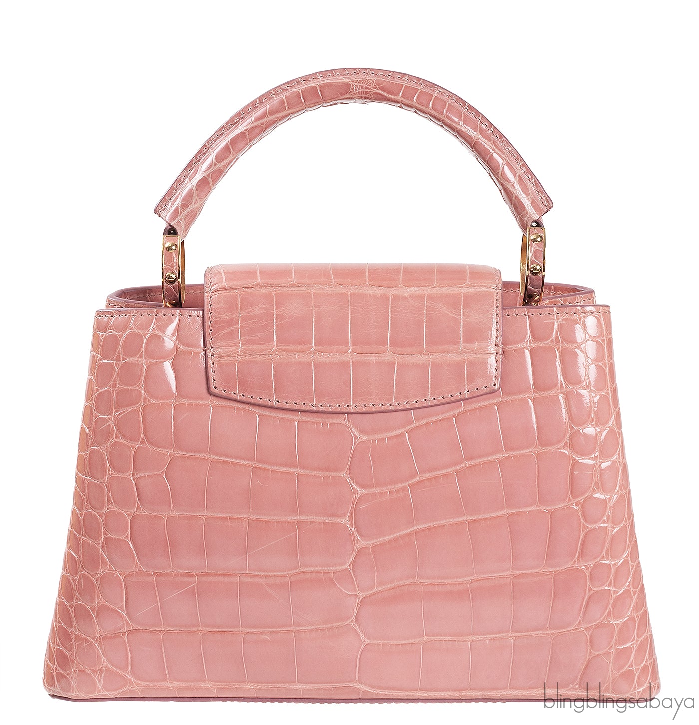 Capucine Vieux Rose Crocodile BB