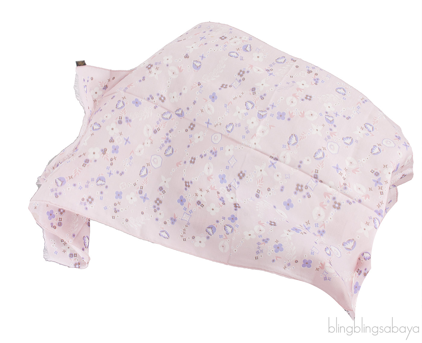 Pink Monogram Print Stole
