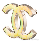 CC Tweed Hologram Pin