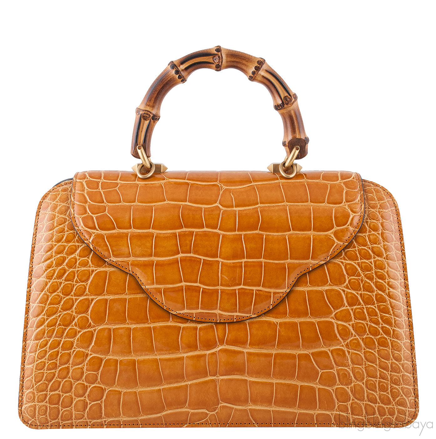 Thiara Brown Crocodile Hand Bag