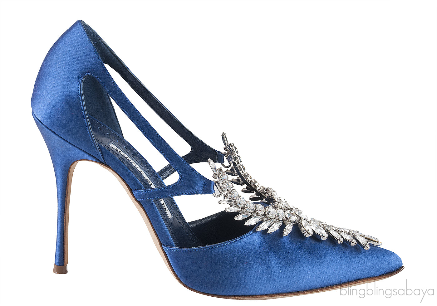 Lala Blue Crystal Heels