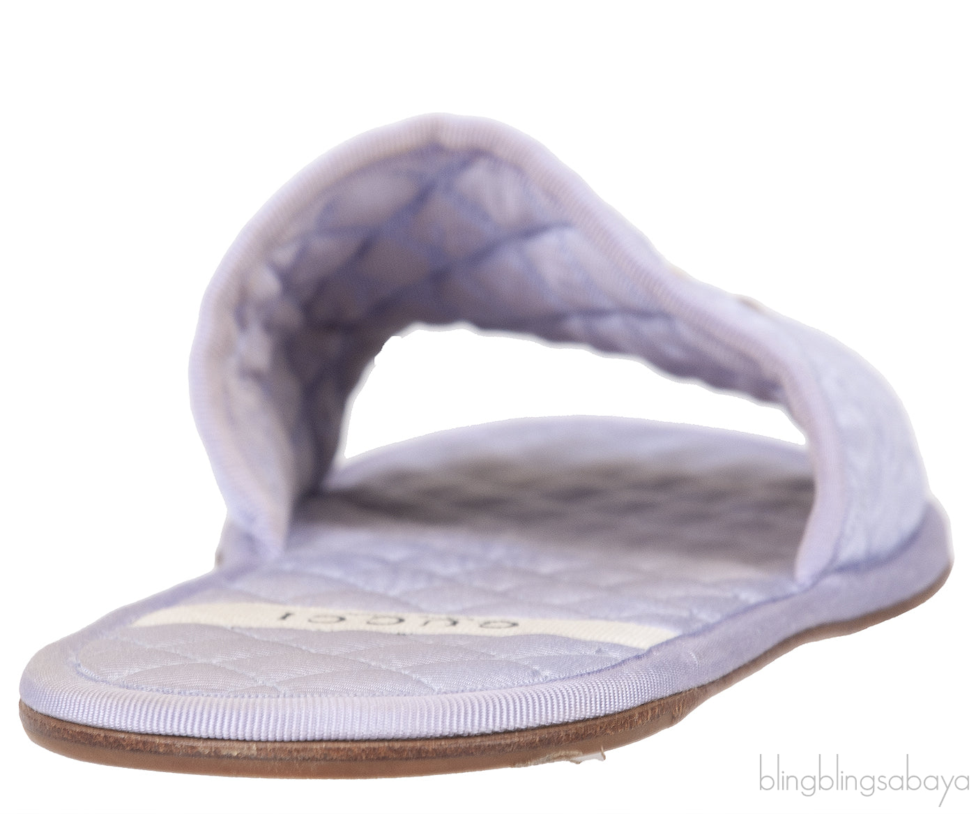 Lilac GG Quilted Slide Flat