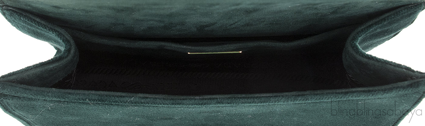 Patina Velvet Bi-color Shoulder Bag