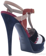 Multicolor Tribute T-strap Sandals