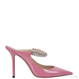 Jimmy Choo Bing Pink Crystal Embellished Mule 38