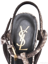 Tribute Python T-strap Sandals
