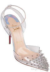 Spikoo Silver PVC High Heels