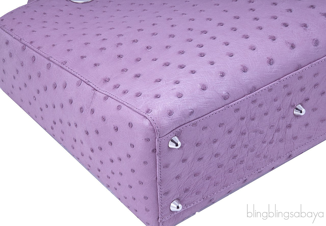 Lady Dior Lilac Ostrich