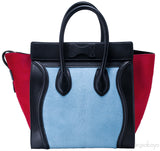 Tricolor Teal & Red Mini Luggage