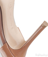 Nude & Black Plexi Pumps