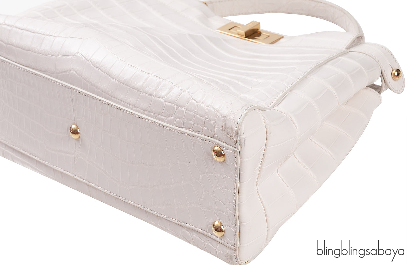 White Crocodile Medium Peekaboo GHW