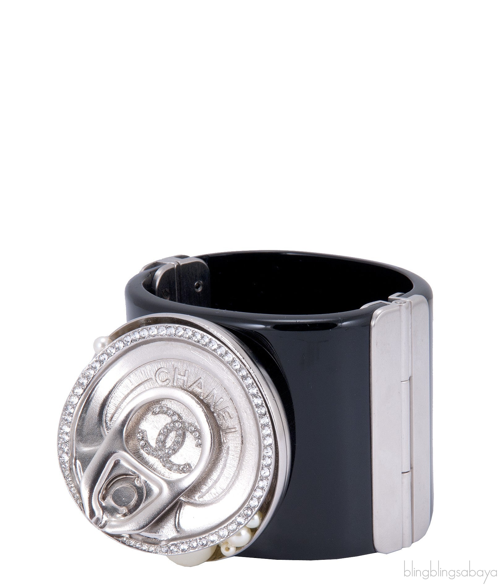 Black Soup Can Cuff Bracelet