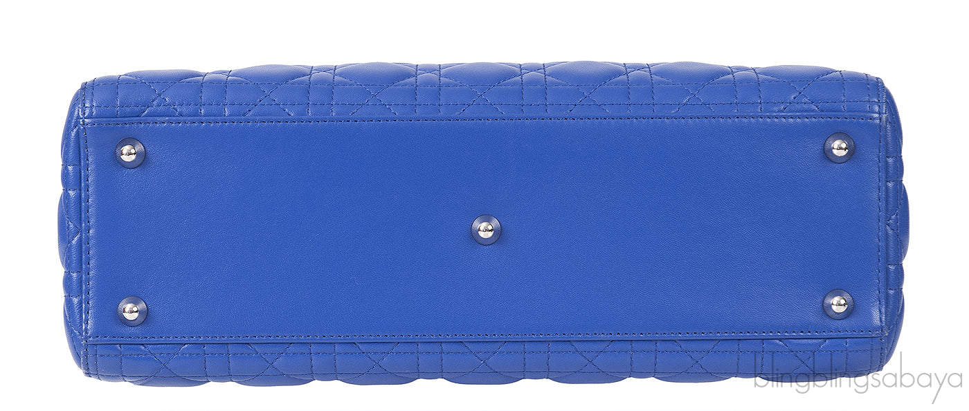 Lady Dior Large Iris Quilted Bag