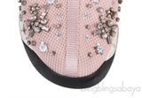 Pink Embellished Fusion Sneakers
