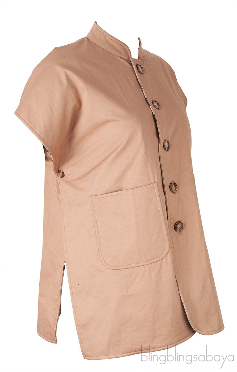 Check Reversible Kids Poncho