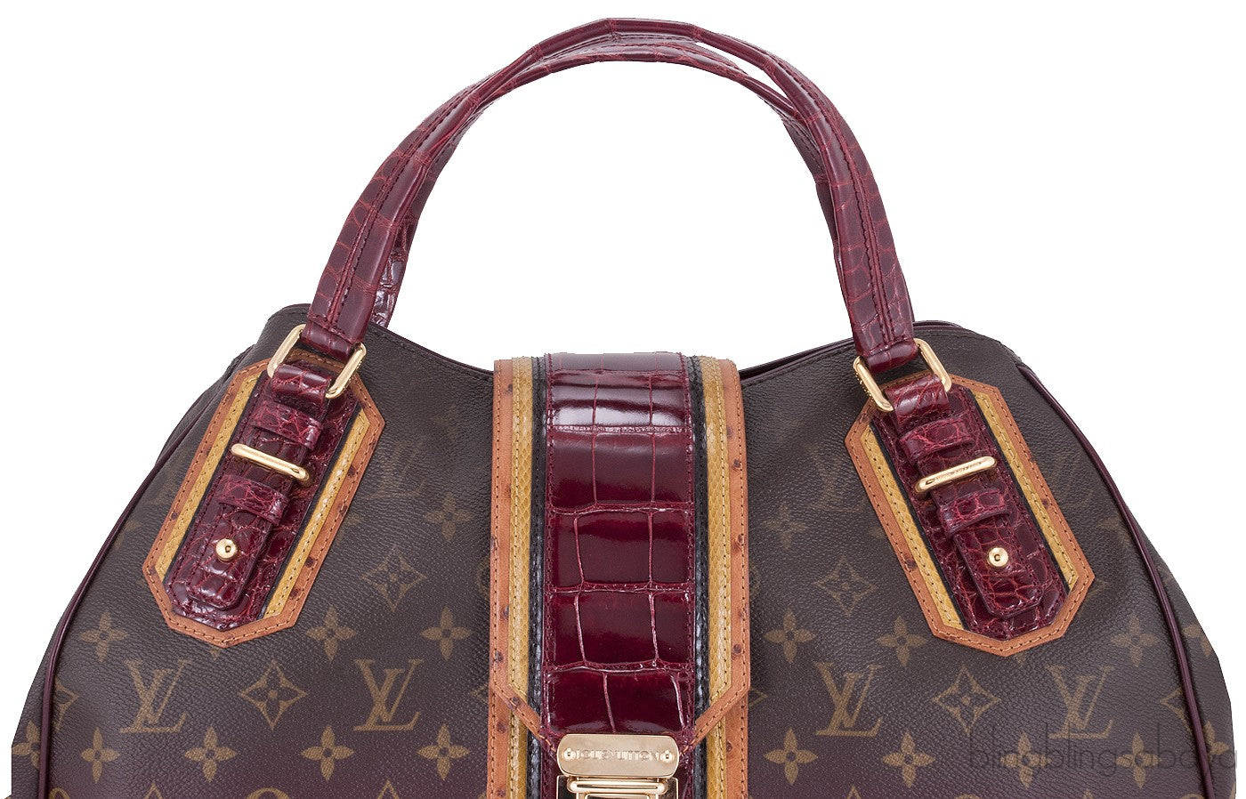 Monogram Grit Exotique Satchel