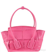 Pink Arco Mini Leather Tote
