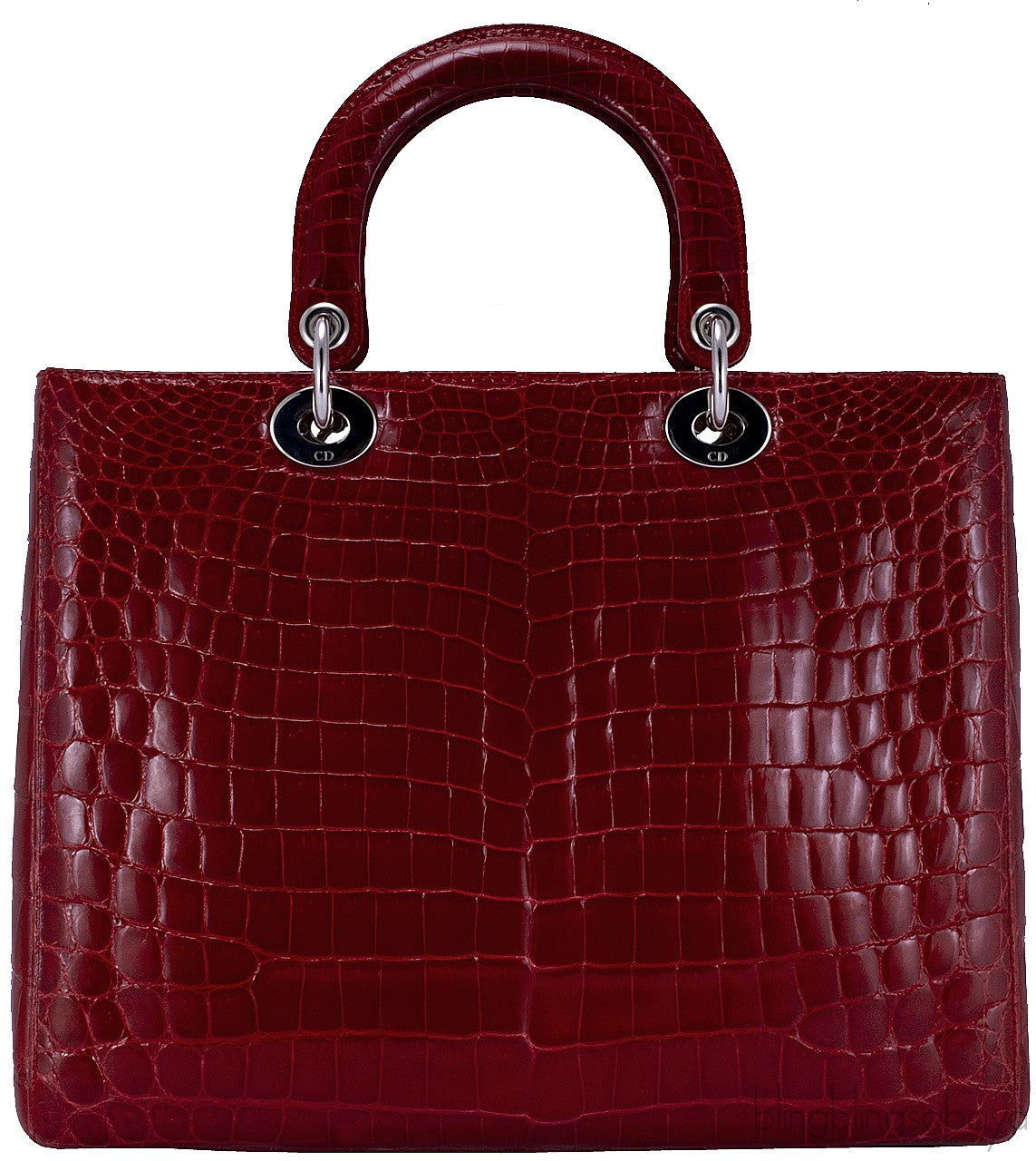 Lady Dior Crocodile Red Braise
