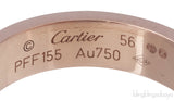 Rose Gold Diamond Paved Love Ring
