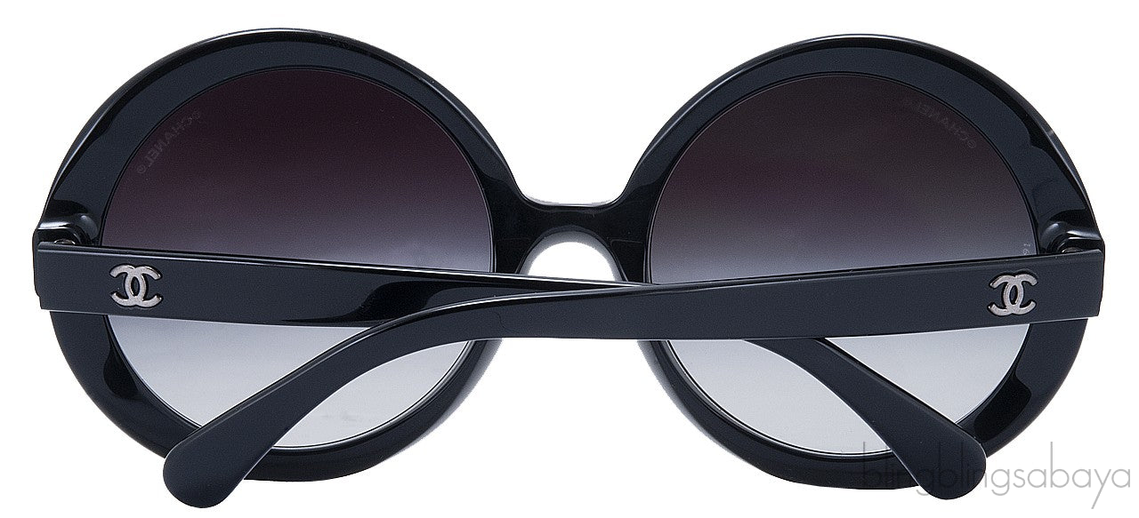 Oversized Black CC Sunglasses