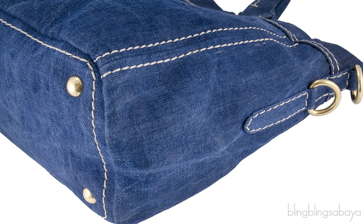 Blue Denim Shoulder Bag