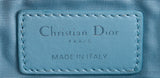 Light Blue Quilted Cannage Clutch